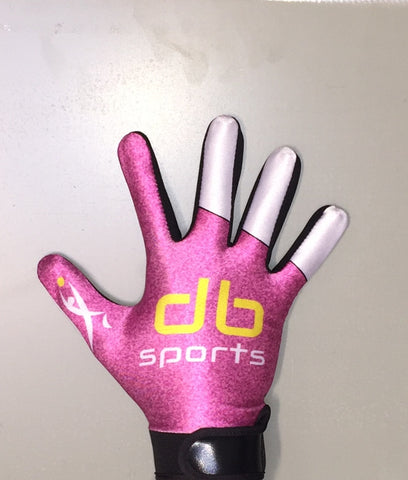 Pink and White Gloves