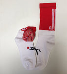 Red and White Socks
